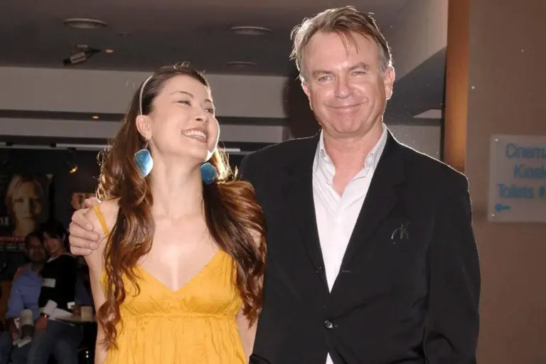 Sam Neill and his step-daughter Maiko